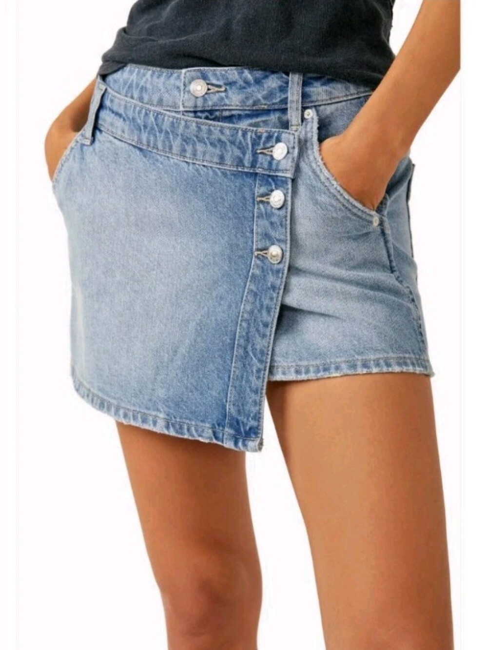 NWT Free People Wynne Denim Mini Skirt 31